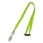 10mm Alligator Clip Stock Lanyards - Lime Green