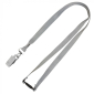 10mm Alligator Clip Stock Lanyards - Cool Grey