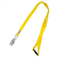 10mm Alligator Clip Stock Lanyards - Yellow