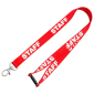 15mm Pre-Printed Staff Lanyards - Red