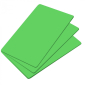 CR80 (86 x 54.8mm) Coloured Plastic Cards - Lime Green