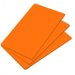 CR80 (86 x 54.8mm) Coloured Plastic Cards - Orange