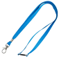 Trigger Clip Premium Stock Lanyards - Cyan