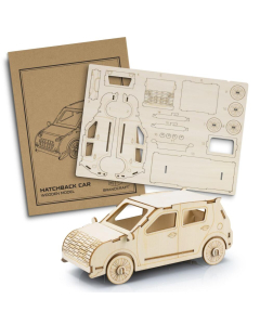 BRANDCRAFT Hatchback Car Wooden Model