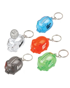 Coin Bank with Keyring