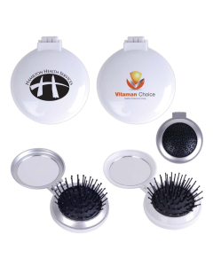 Compact Pop Up Brush / Mirror Set