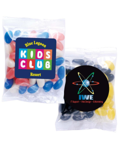 Corporate Colour Mini Jelly Beans in 50 Gram Cello Bag