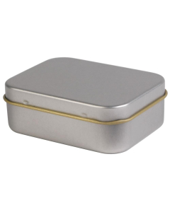 Silver Rectangular Tin