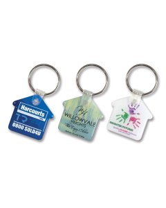 Flexi Resin Key Ring - House