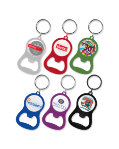 Chevron Bottle Opener Key Ring