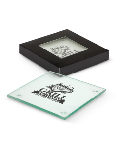 Venice Glass Coaster Set of 2 - Square