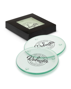 Venice Glass Coaster Set of 4 - Round