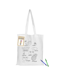 Colouring White Calico Bag No Gusset