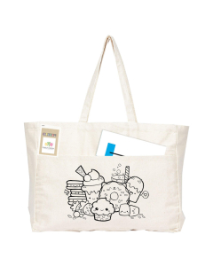 Colouring Delton Canvas Large Shopper