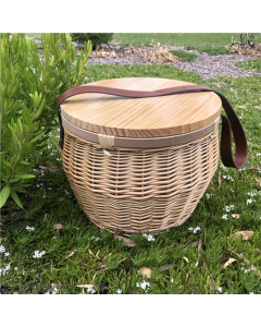 Scotch Wicker Picnic Cooler Basket(round)