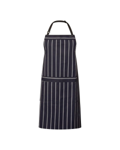 Chefscraft- CAFE STRIPE APRON WTH PKT