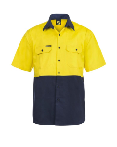 TWO TONE SHORT SLEEVE SHIRT