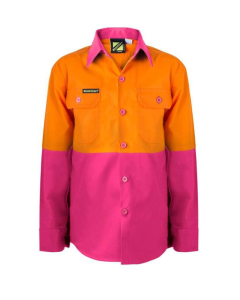 KIDS HI VIS SHIRT LONG SLEEVE