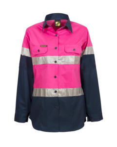 LADIES HI VIS 2 TONE SHIRT REF