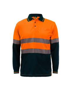 HI VIS TWO TONE LS POLO & TAPE