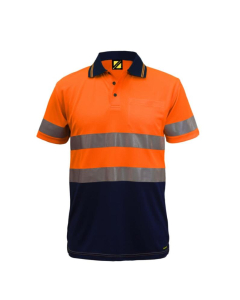 HI VIS TWO TONE SS POLO & TAPE