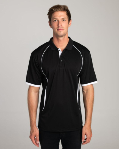 Mens Explorer Black/White Polo