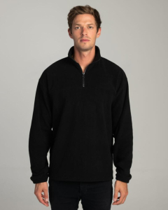 Dolphin Black 1/4 Zip Fleece