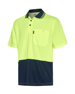 Hi-Vis Two Tone Short Sleeve Cool Breathe Safety Polo