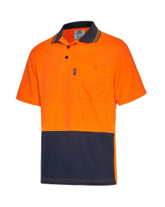 Hi-Vis Two Tone Short Sleeve Cool Breathe Safety Polo