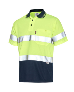 Hi-Vis Day / Night Short Sleeve Cool Breathe Safety Polo