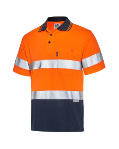 Hi-Vis Day / Night Short Sleeve Cool Breathe Safety Polo