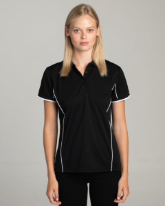 Ladies Patriot Black Polo