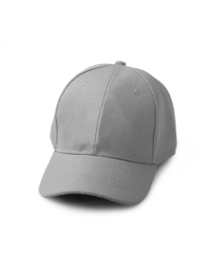 Grey Brushed Cotton Baseball Cap