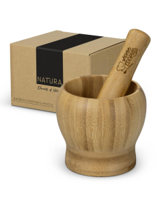 NATURA Bamboo Mortar and Pestle