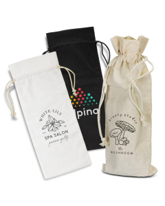 Cotton Wine Drawstring Bag