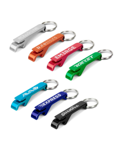 Snappy Metal Bottle Opener Key Ring