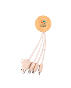 Sprite Round Bamboo Charging Cable