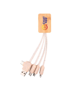 Sprite Square Bamboo Charging Cable