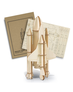 BRANDCRAFT Rocket Ship Wooden Model