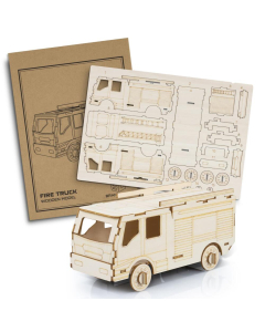 BRANDCRAFT Fire Truck Wooden Model