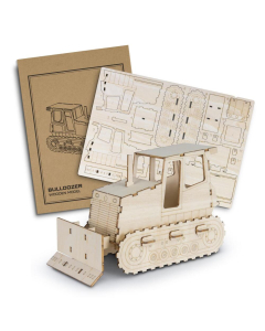 BRANDCRAFT Bulldozer Wooden Model