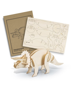 BRANDCRAFT Triceratops Wooden Model