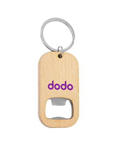 Bamboo Bar Bottle Opener Key Ring