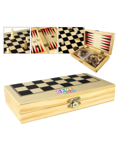 3 in 1 Wooden Play Case