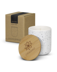 NATURA Candle with Bamboo Lid