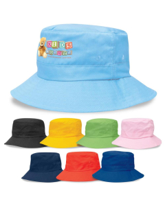 Kids Twill Bucket Hat w/Toggle