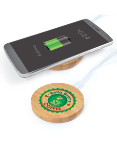 Arc Round Bamboo Wireless Charger