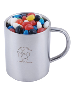 Assorted Colour Mini Jelly Beans in Java Mug