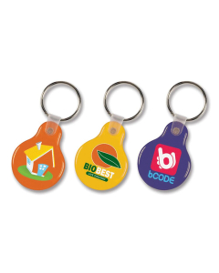 Flexi Resin Key Ring - Round