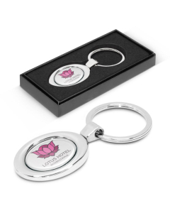 Oval Metal Key Ring